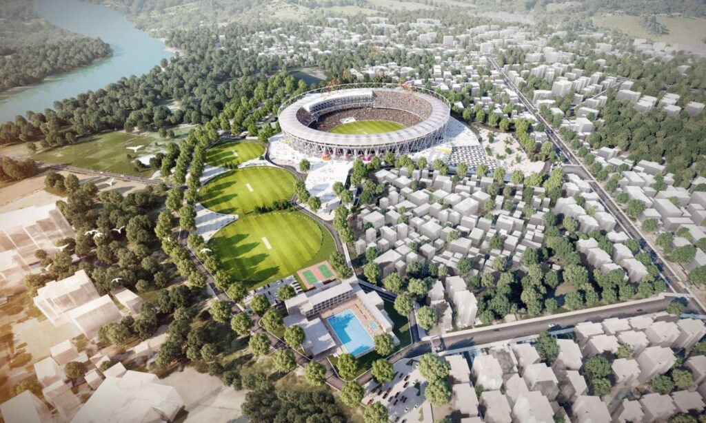 AUDA has chosen a large space here to set up an Olympic District in Ahmedabad