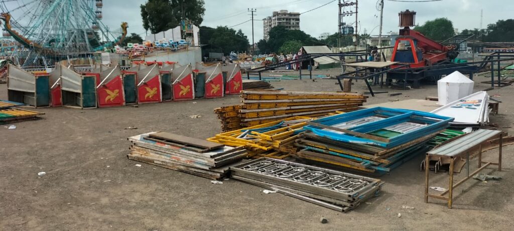 Preparations for the Shravani Mela to be held at the Jamnagar Exhibition Ground have begun in full swing