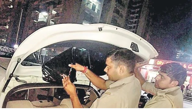 Is there a text on the vehicle? So get rid of it today! Police conducted a drive in Rajkot