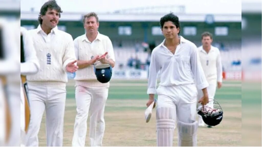 Master blaster Sachin Tendulkar scored the first century of his career in England