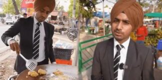 લાજવાબ લારીવાળો , લારીવાળો યુવાન રોજ સુટ-બુટમાં આવી સ્ટ્રીટફૂડની લારી ચલાવે છે