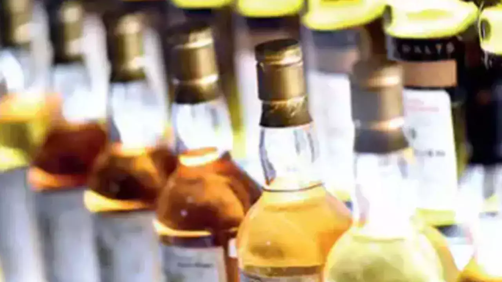 A truck laden with liquor worth lakhs of rupees was seized from Sankarda Highway in Vadodara