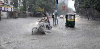 સાવધાન! રાજ્યના અનેક વિસ્તારમાં સાંબેલાધાર વરસાદ પાડવાની આગાહી Caution! Heavy rainfall is predicted in many parts of the state