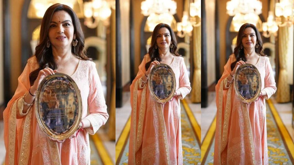 Nita Ambani has received this year's Citizen of Mumbai Award, Rotary Club of Bombay has announced