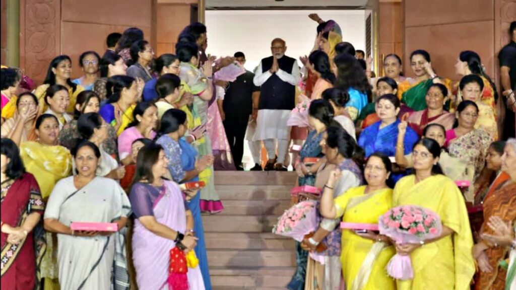 There will be a celebration at the BJP headquarters on the passage of the Women's Reservation Bill, PM Modi will arrive shortly