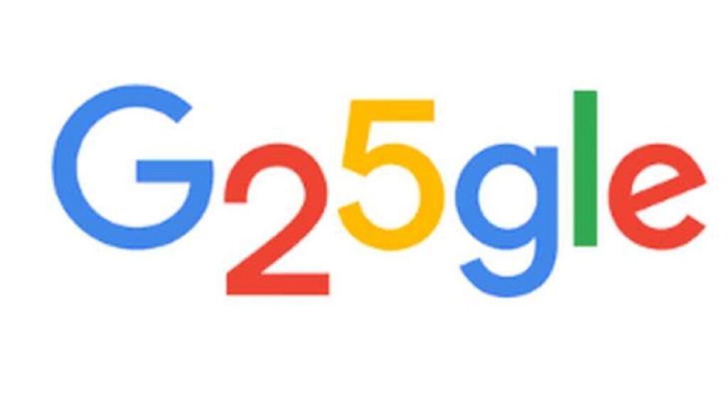 Google celebrated turning 25 with a new doodle