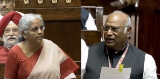 મહિલા અનામત બિલઃ રાજ્યસભામાં મલિલકાર્જુન ખડગે અને નિર્મલા સીતારમણ વચ્ચે જોરદાર ચર્ચા, જાણો સમગ્ર મામલો Women's Reservation Bill: Loud debate between Malilkarjun Kharge and Nirmala Sitharaman in Rajya Sabha, know the whole matter