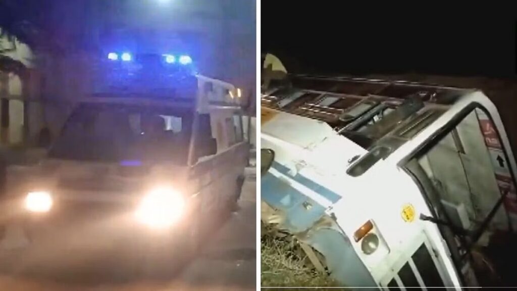 Over 40 injured in accident near Surendra Nagar as bus carrying selected candidates overturned