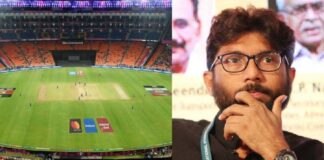 ભારત-પાકિસ્તાન મેચ કહીને ગેરમાર્ગે દોર્યા, છતાં સ્ટેડિયમ ખાલી; જીગ્નેશ મેવાણીએ BCCI પર કર્યા આકરા પ્રહારો Mislead by saying India-Pakistan match, stadium empty; Jignesh Mevani lashed out at BCCI