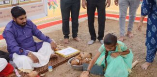 જોગવડના રામદૂતનગરમાં રિલાયન્સ દ્વારા સંપૂર્ણ સુવિધાસજ્જ પ્રાથમિક શાળાનું નિર્માણ કરાશે, સૂચિત ગ્રીન બિલ્ડીંગનું વિદ્યાર્થીનીના હસ્તે કરાયું ભૂમિપૂજન